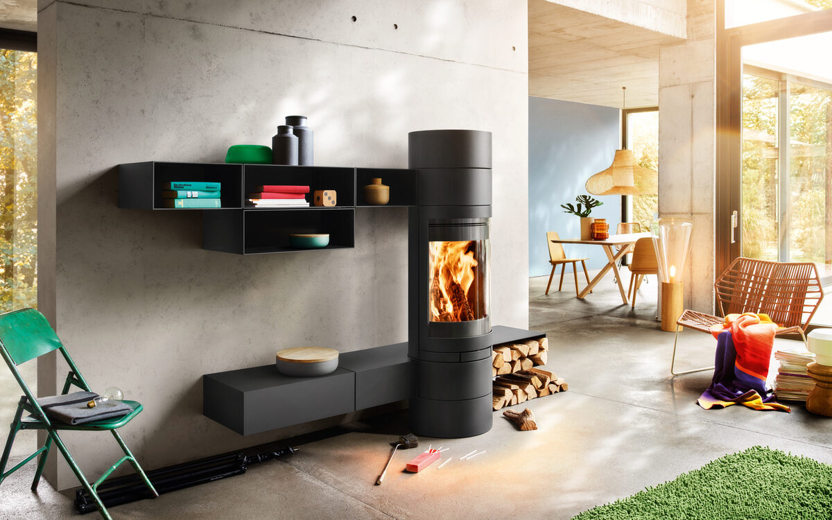 SKANTHERM1 1200X750 | Les Cheminées Glam Poêle à bois Skantherm Elements Rund Guebwiller