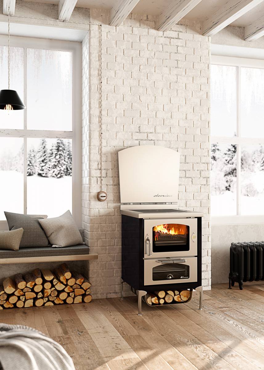 CUCINA A LEGNA STUFA DOMINA_CUISINIÈRES A BOIS | Les Cheminées Glam Cuisinière à bois De Manincor ligne Domino Guebwiller 0