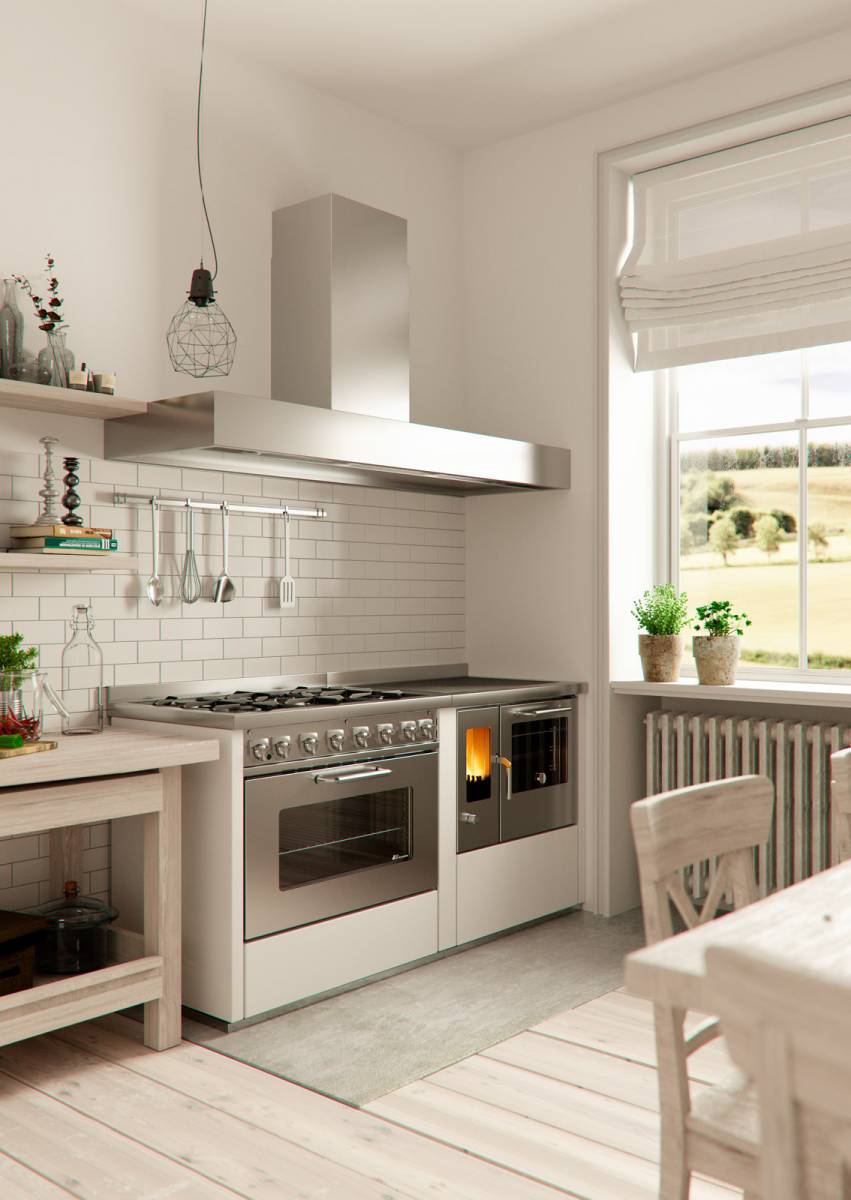 COCINAS DE LEñA E80_GD9 CUISINIERES A BOIS | Les Cheminées Glam Cuisinière à bois De Manincor ligne Eco Colmar 0