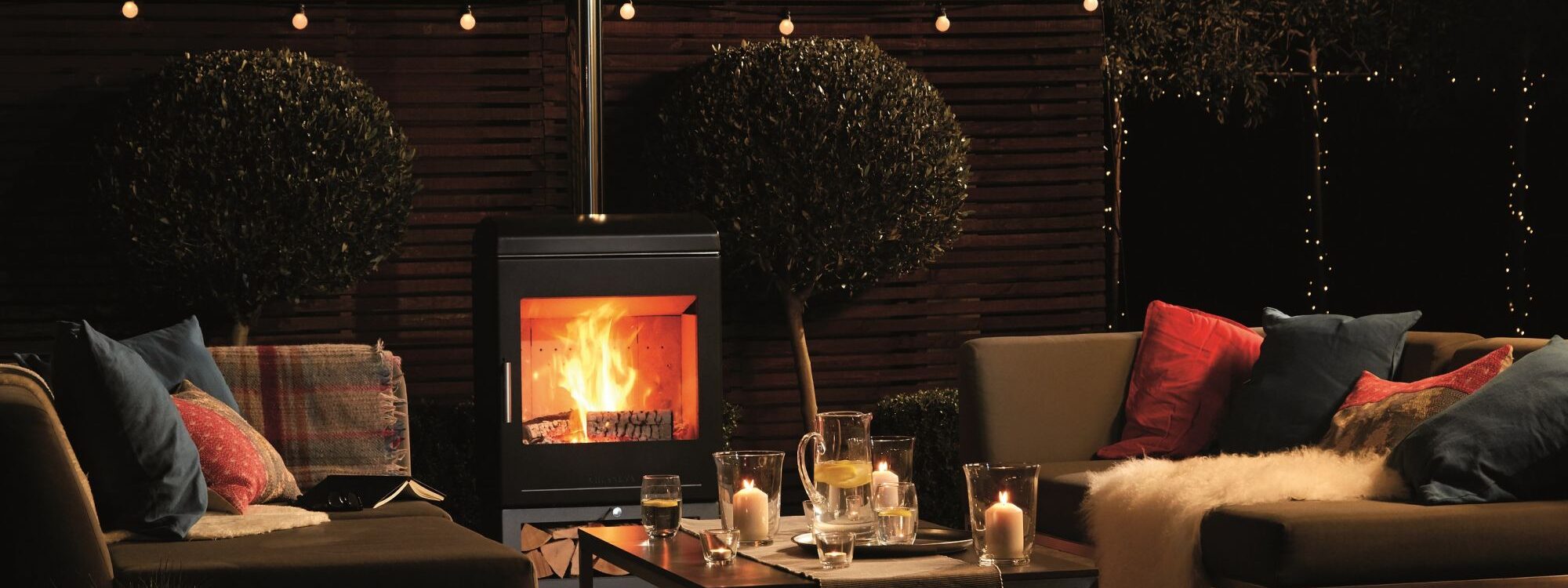 Poêle/Cheminée à bois extérieur H400 Ensisheim