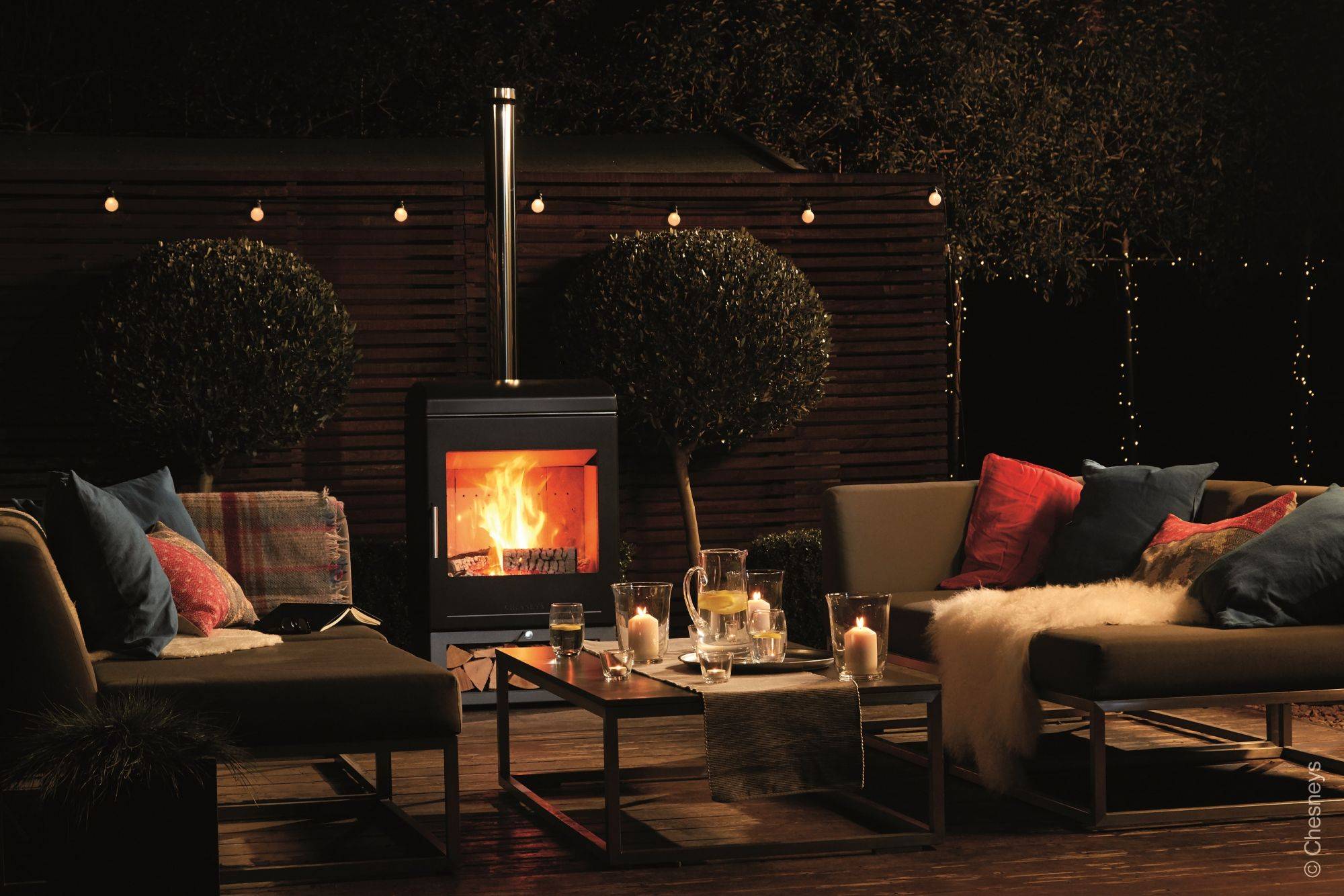 Poêle/Cheminée à bois extérieur H400 Ensisheim 0