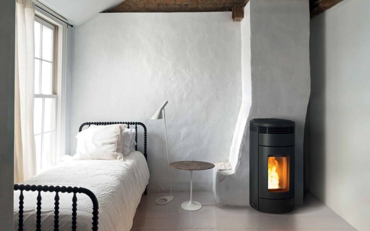 LOOP ACIER NOIR 1200X750 | Les Cheminées Glam Poêle à granulés MCZ Loop Ingersheim